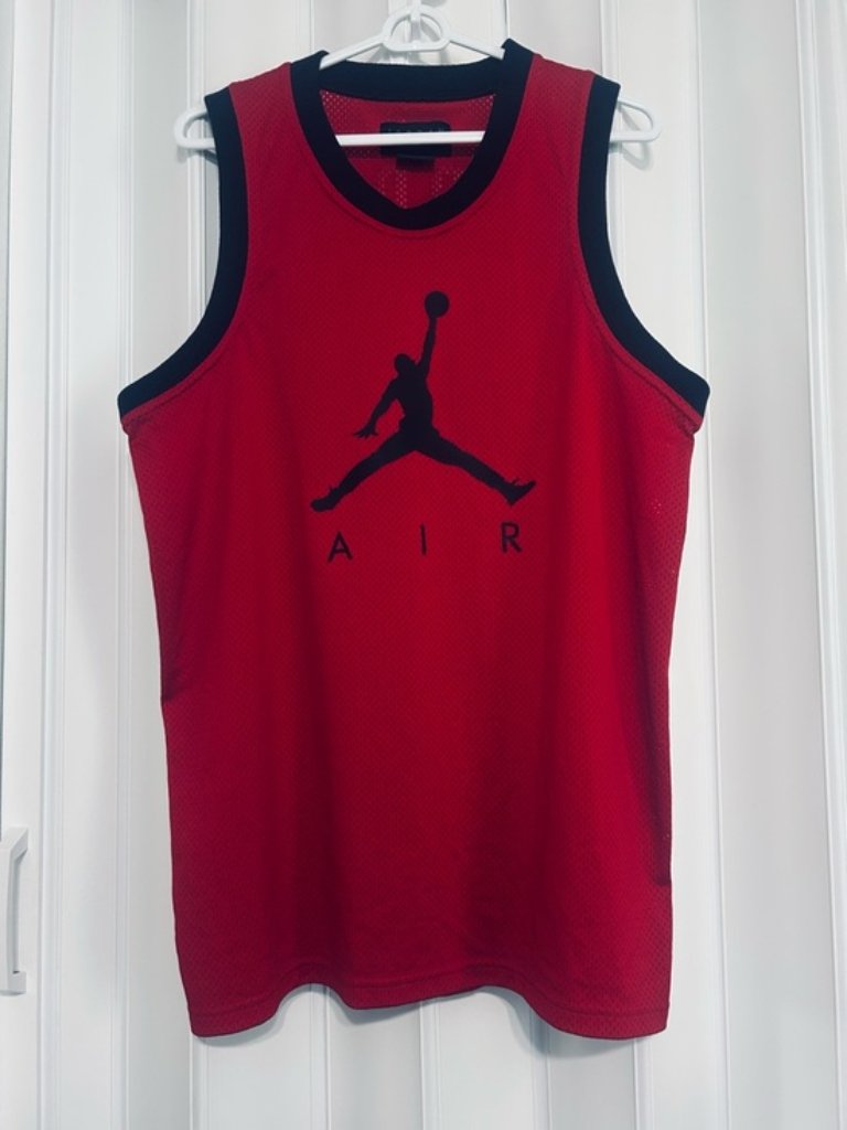 NikeJordan Brand Red Mesh Tank Top Jersey Ar0026687 Size Large  Like New